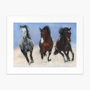 Wild Horses fine art print by Irish artist Eszter Hatala