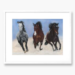 Wild Horses Original art by Irish artist Eszter Hatala