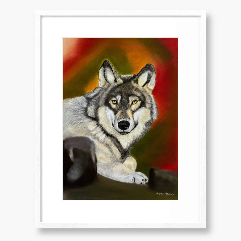 Wolf Original art by Irish artist Eszter Hatala