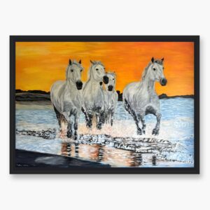Horses Original art by Irish artist Eszter Hatala