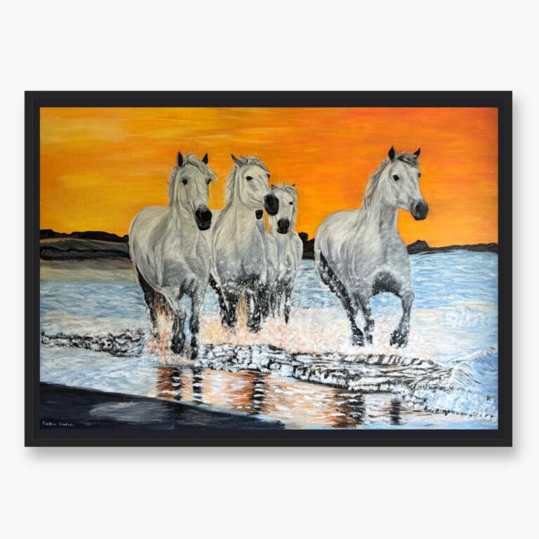Horses Original art by Irish artist Eszter Hatala