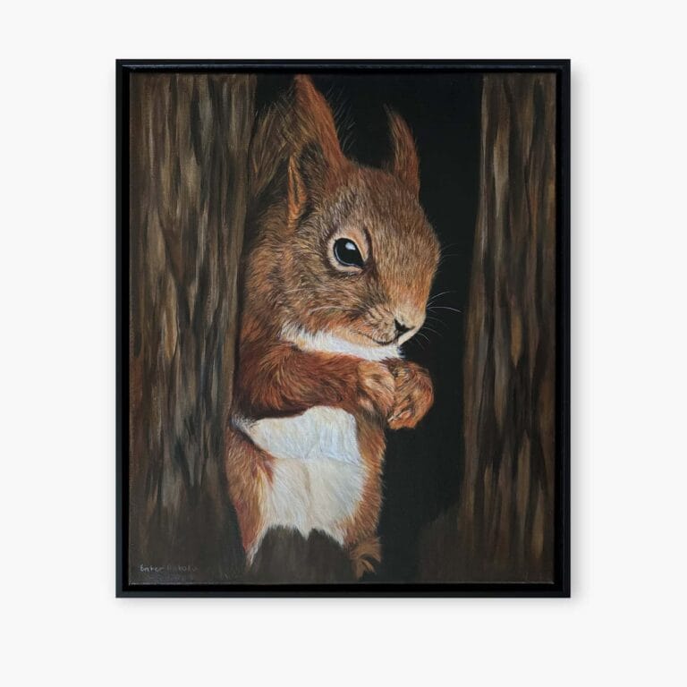 Squirrel Original art by Irish artist Eszter Hatala