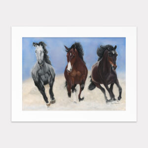 Original art print 'Wild Horses' by Eszter Hatala