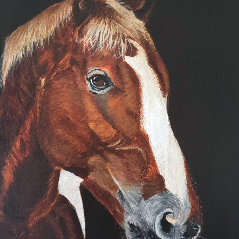Horse Original art by Irish artist Eszter Hatala