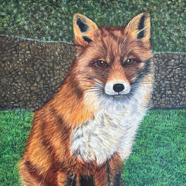 Fox art by Irish artist Eszter Hatala